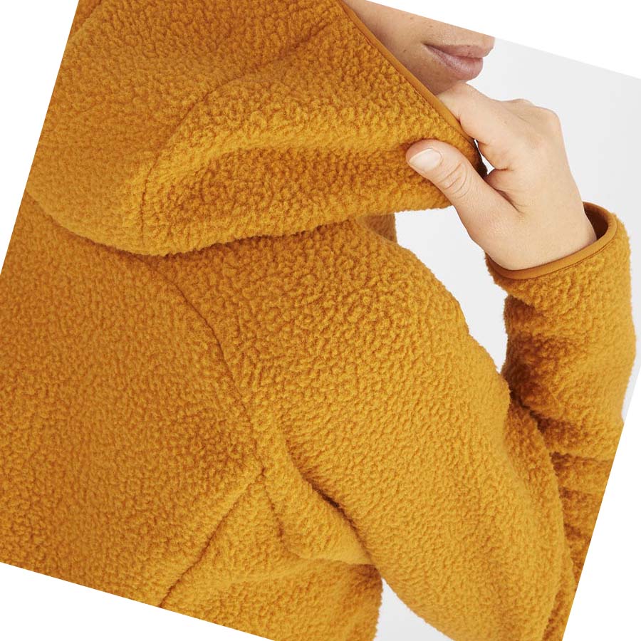 Sudadera Con Capucha Salomon OUTLINE WARM TEDDY Mujer Naranjas | MX 2501RVD